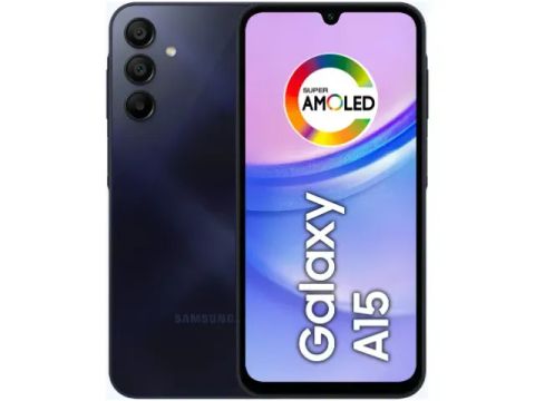 Smartphone Samsung Galaxy A15 6,5" 128GB Azul Escuro 4G 4GB RAM Câm. Tripla 50MP + Selfie 