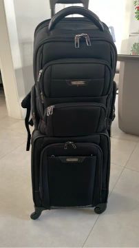 Maleta de Viagem e Mochila Samsonite Preta