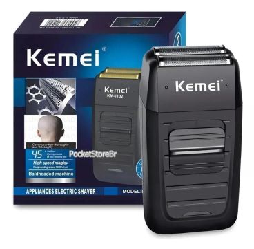 Barbeador Elétrico Kemei KM-1102 - Novo