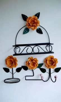 Kit para banheiro com rosas 4 pçs 