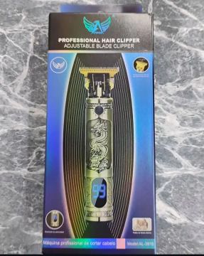 Máquina de Cortar Cabelo Profissional Ajustável com Lâmina de Aço