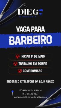 Vaga para barbeiro 