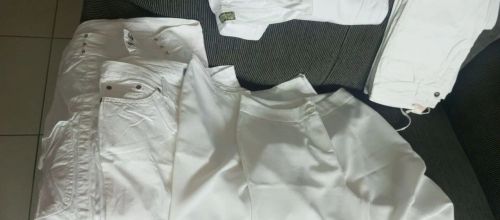 Calças Jeans Brancas - Tamanho Diversos