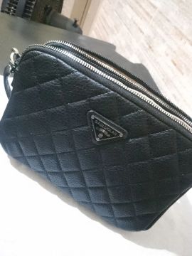 Bolsa  feminina de couro preta(Baoluolan )original nova