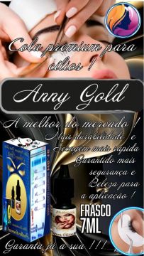 Cola para cílios Anny Gold - A melhor do mercado!