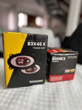 Par de Alto Falantes Triaxiais 4x6 Bravox B3X46
