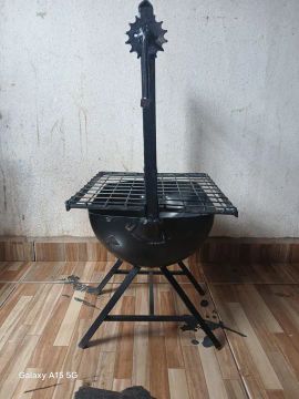 Churrasqueira artesanal de ferro perfeita e moderna 