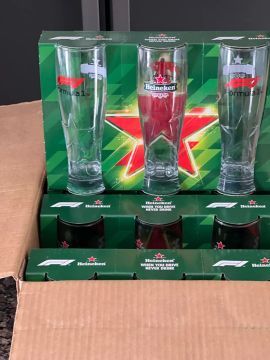 Cx com 24 Copos Heineken F1 - Novo