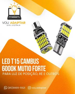 Lâmpada de Led T15 Pingão para Luz de Ré