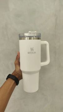 Copo Stanley 1.200ml Branco aço inoxidável 