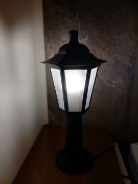 Luminária de poste para decoração