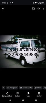 Frete carreto pequenas mudanças 