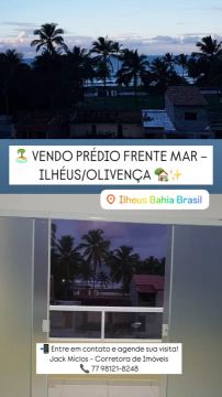 PRÉDIO FRENTE MAR À VENDA  ILHÉUS/OLIVENÇA