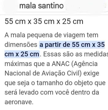 Mala de Viagem Pequena Santino - 55cm x 35cm x 25cm