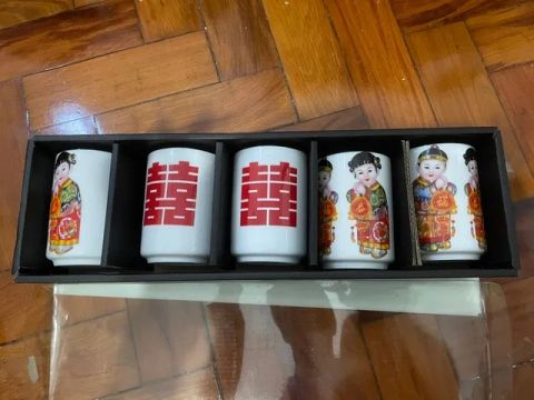 Conjunto de Copos cerâmica chinês