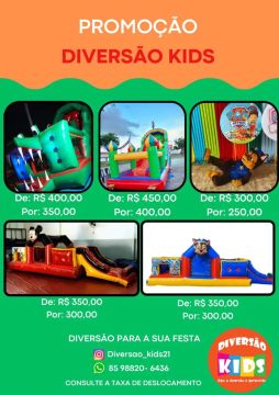 Diversão Kids - Aluguel de Brinquedos Infláveis para Festas