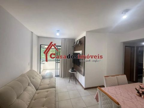 Apartamento, 2/4, varanda, 2 vagas, mobiliado