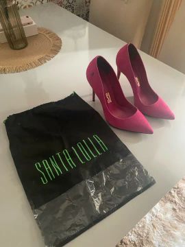 Sapatos de Salto Alto Rosa