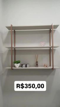 Prateleira de Parede com Estrutura em Metal