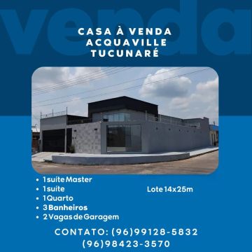 Vende-se casa no Acquaville tucunare 