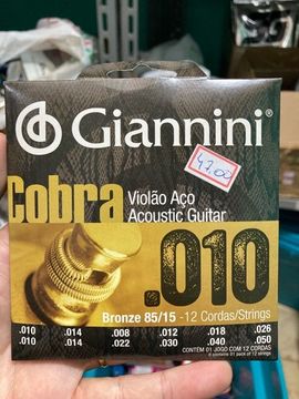 Cordas para craviola Giannini GEEF12M