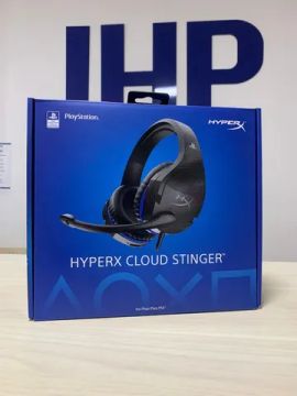 Headset Gamer HyperX Cloud Stinger Preto/Azul - Compatível com PS4