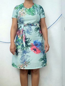 Vestido Floral Tropical - Tamanho P