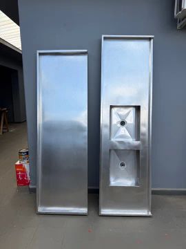 2 bancadas em aço inox 304