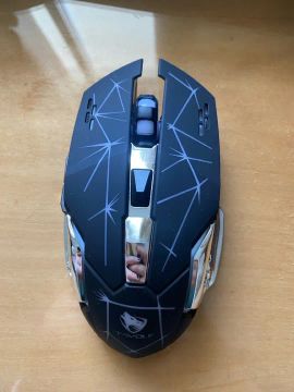 Mouse Gamer T-Wolf Sem Fio Preto