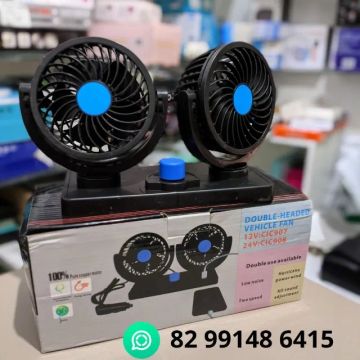 Ventilador Duplo Para Carro + Entrega Grátis e Garantia 