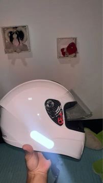 Capacete Moto Branco - Novo