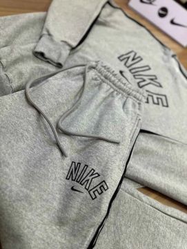 Conjunto Nike Cinza - Moletom e Calça