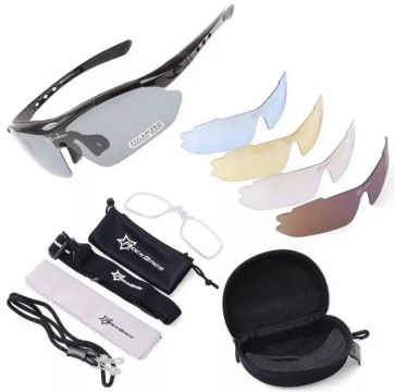 Oculos Ciclismo Rockbross 5 Lentes Pelorizada Novo - Top