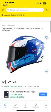 Capacete Ls2 Ff323 Arrow R Techno Branco/Azul/Vermelho