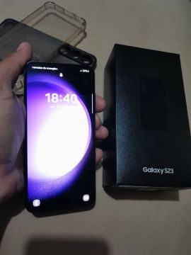 S23 completo na garantia com cx e nota fiscal 256 gigas 