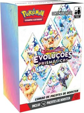 Pokémon Estampas Ilustradas, Combo de Booster EV8.5 Evoluções Prismáticas