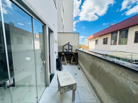 Apartamento com Área Privativa para Venda em Belo Horizonte, Santa Branca, 2 dormitórios, 