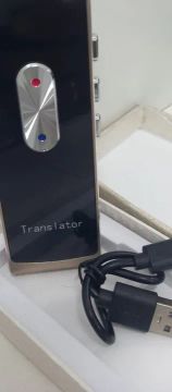 Tradutor de idiomas portátil com microfone
