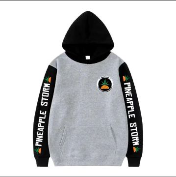 Moletom Pineapple Storm - Unissex - Cinza e Preto