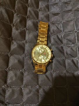 Relógio Mini Focus Dourado 