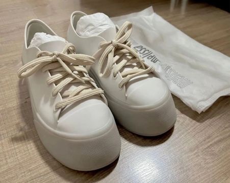 Tênis Melissa plataforma branco Drive 35