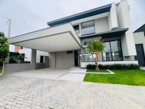 Casa Sobrado, 4 dormitórios ( 4 suítes), 2 vagas, Condomínio Aruana, Bairro Floresta - Sjc