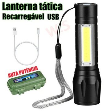 Mini Lanterna Tática militar 2 leds longo alcance entrega grátis aceitamos cartão 