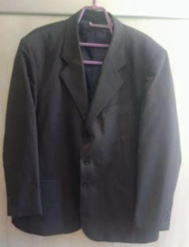 Blazer Social Microfibra Cinza Chumbo 58