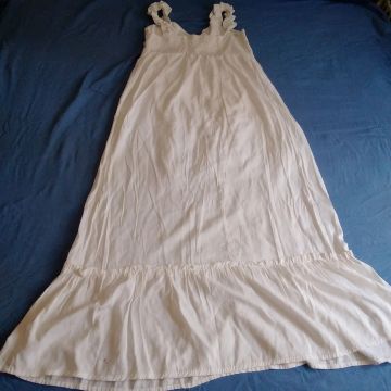 VESTIDO AQUAMAR  branco " Lindo"
