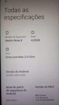 Vendo XIAOMI Readmi Note 8