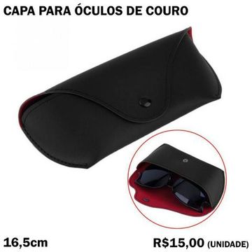 Capa de Óculos de Couro