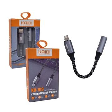 Adaptador de iPhone Lightning Para P2 (Fêmea), Flexível em Malha - Kaidi em São Luís ma