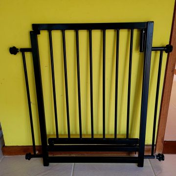 Portão Pet Reforcado Preto 80cm