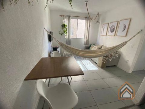 Apartamento com 2 dormitórios para alugar, 41 m² por R$ 1.112/mês - Estância Velha - Canoa